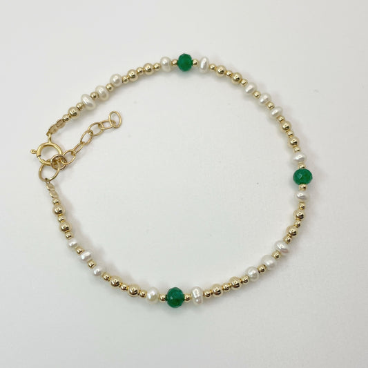 Gold & Jade Bracelet