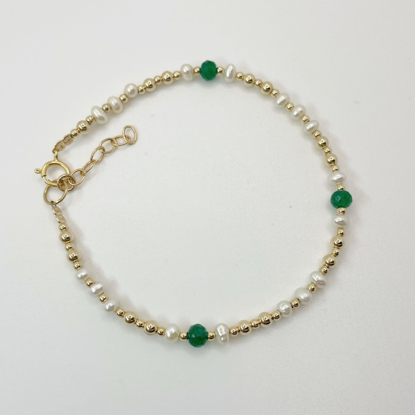 Gold & Jade Bracelet