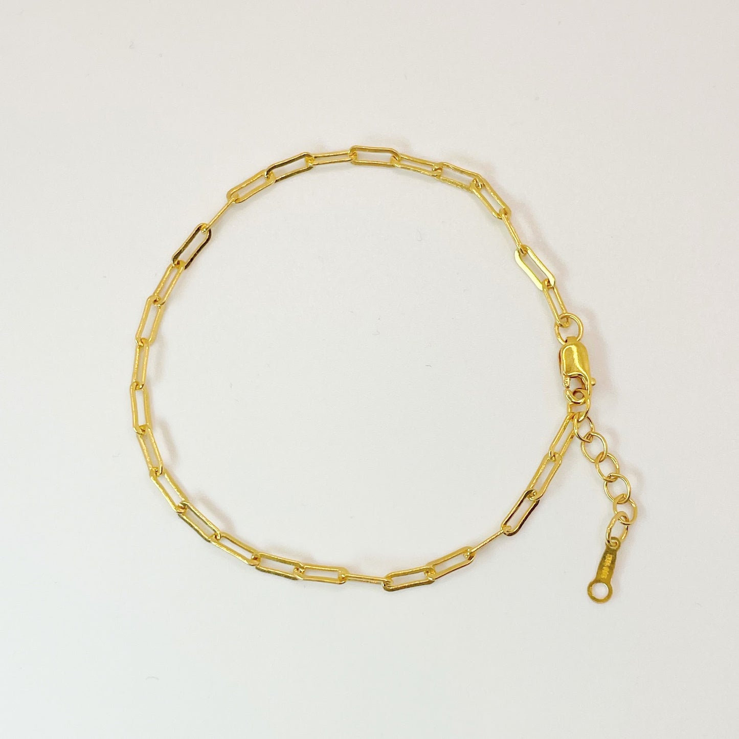 Paperclip Gold Bracelet