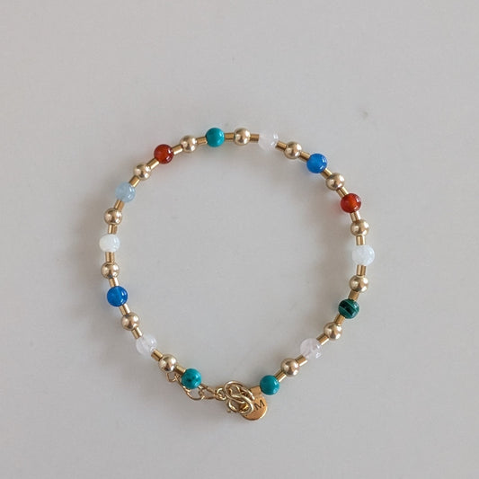 Gemstone Sphere Bracelet
